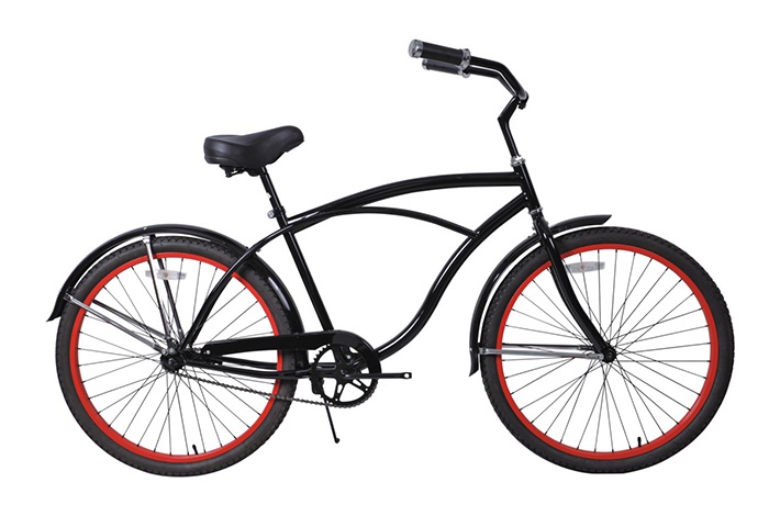 Lady Beach Cruiser Bike führt vor, wie man Fahrradteile auswählt